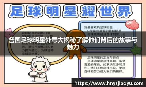 各国足球明星外号大揭秘了解他们背后的故事与魅力