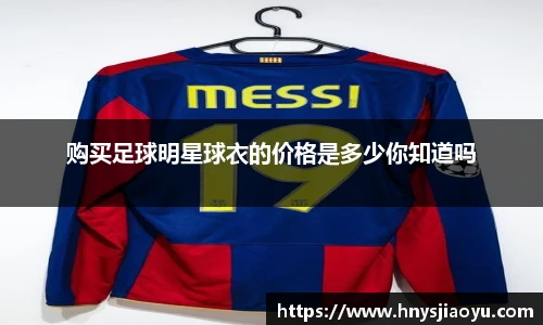 购买足球明星球衣的价格是多少你知道吗